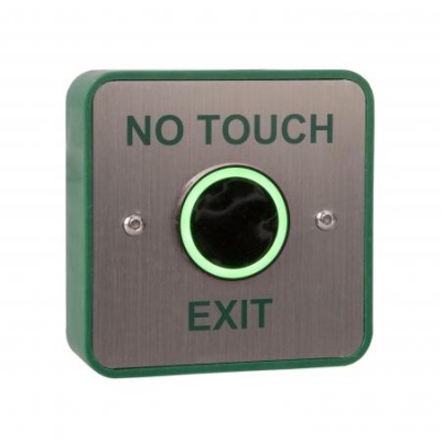 RGL EBNT/TF-5 Hands Free operation - NO TOUCH Exit Device - Sensor (illuminated - Red/Green) Stainless steel plate, surface mounted, includes back box. IP65